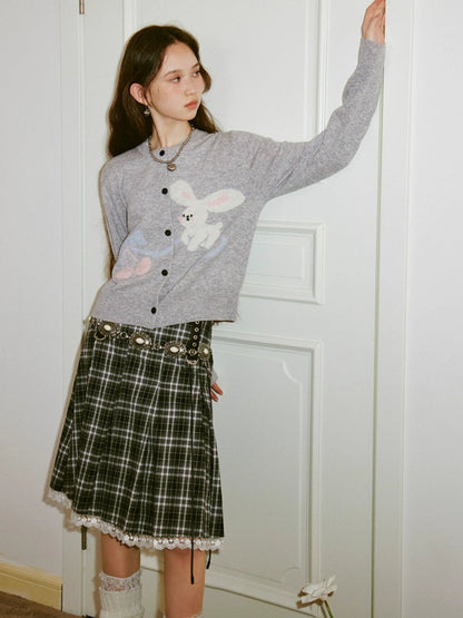 Rabbit knit cardigan【s0000007083】