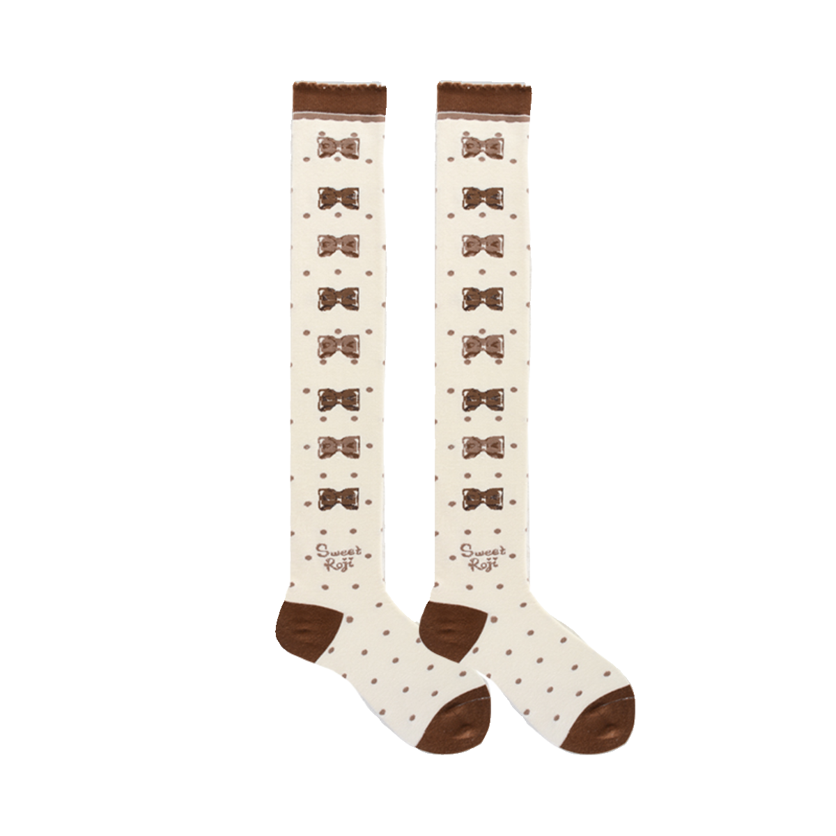 Roji Roji - Winter Lolita Thigh High Socks Slim Leg Socks