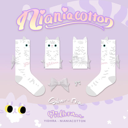 Yidhra - Cute Cat Cotton Lolita Socks