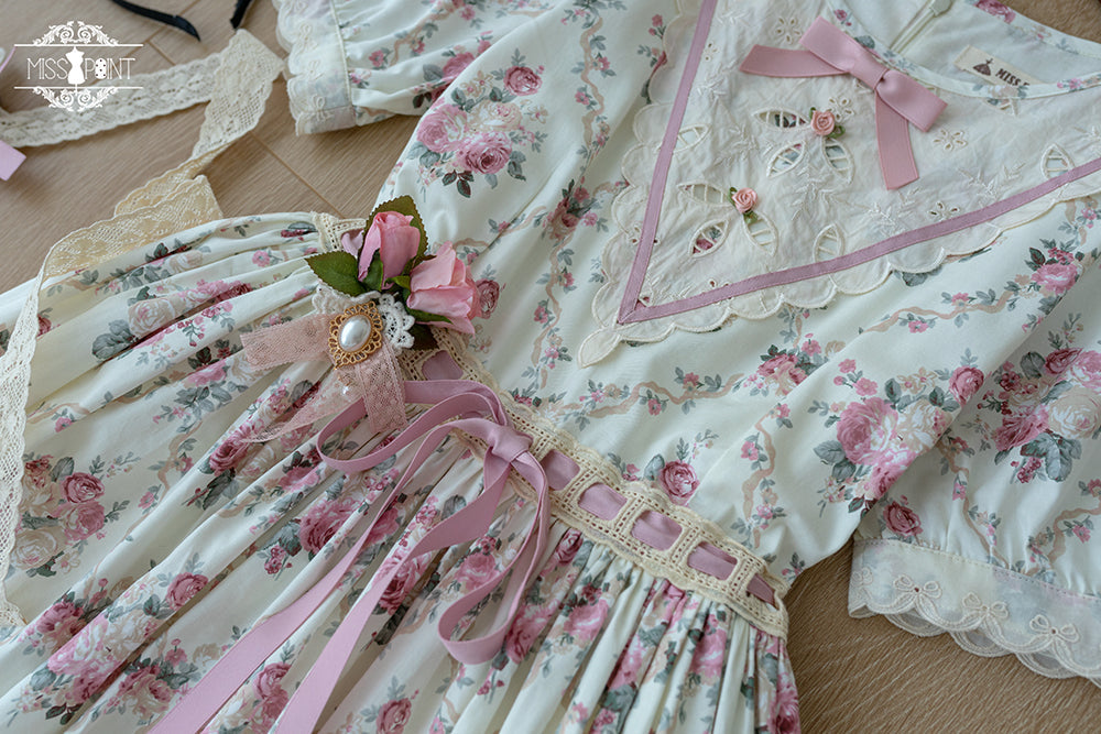 Miss Point - Happy Summer Elegant Lolita Floral OP Dress
