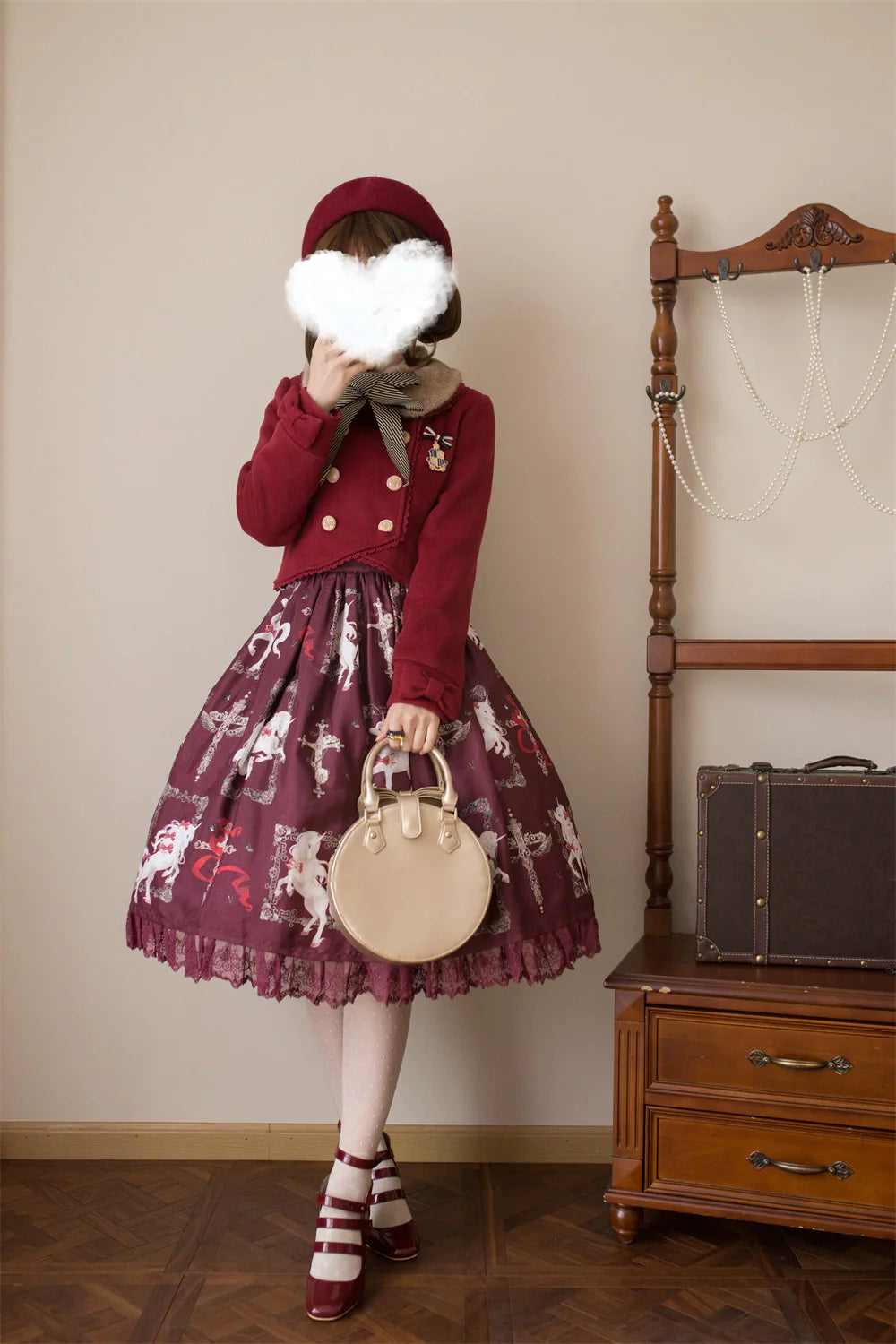 LeMiroir - Winter Solstice - Elegant Lolita Winter Short Coat & SK