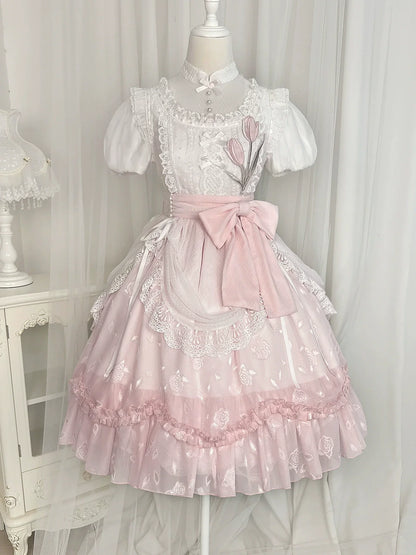 Cornfield Lolita - Elegant Lolita Dress Short Sleeve OP