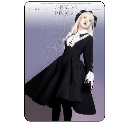 Susin Lolita - Cross Praise - Nun Style Gothic Lolita Dress and Blouse