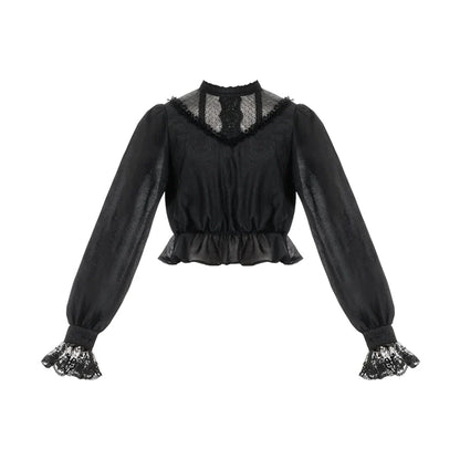 With PUJI - Letter and Poetry - Classic Lolita JSK Suit Four-tiered Twins Dress