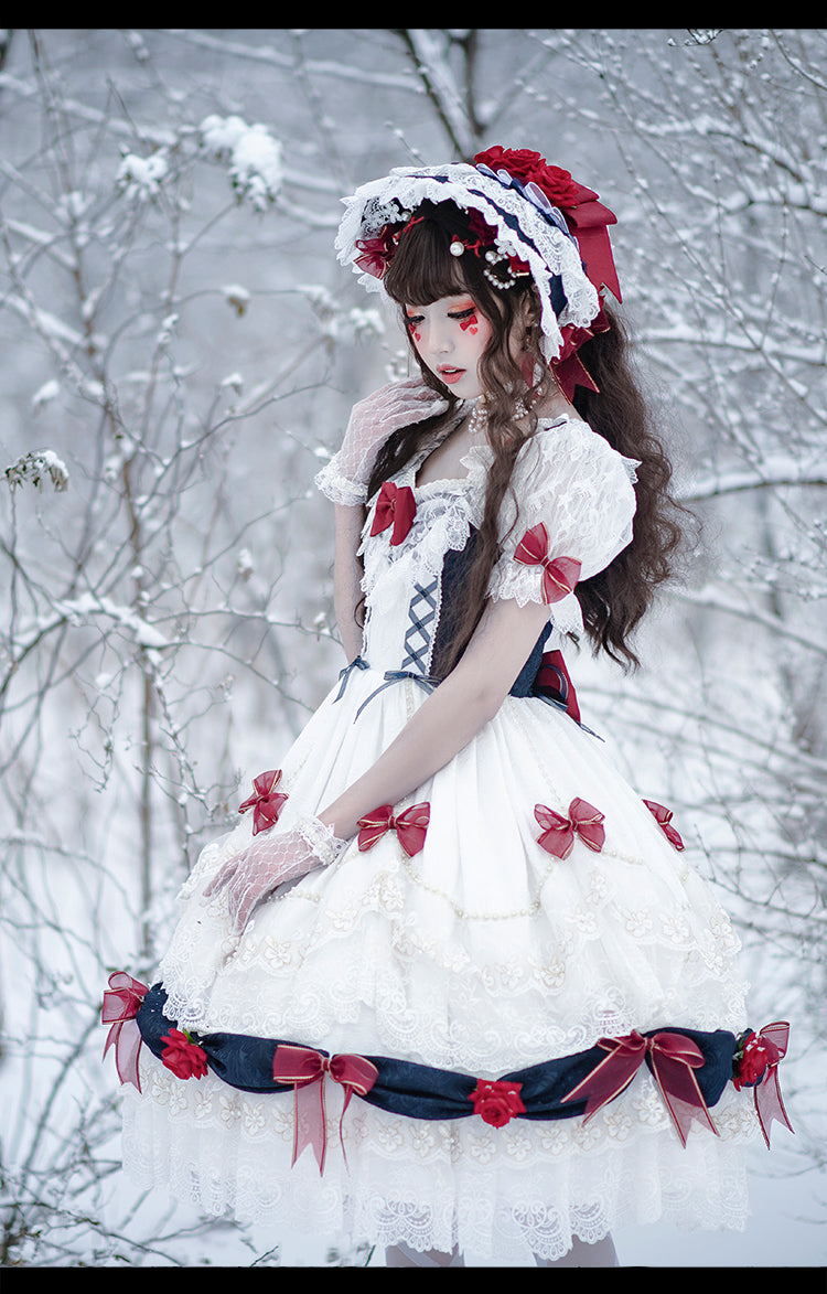 Youpairui - Snow White Sweet Lolita OP Dress