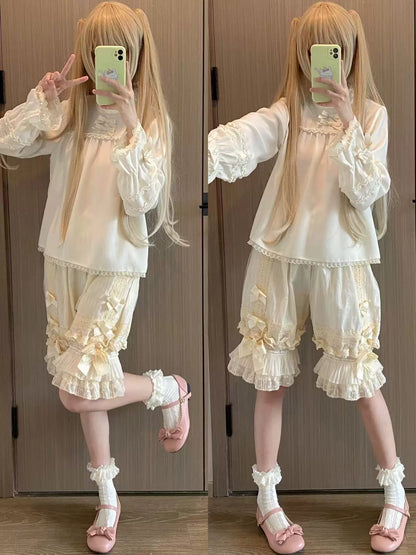 Ilovexiaolu - Gorgeous Lolita Bloomers in Coral Fleece & Cotton Styles