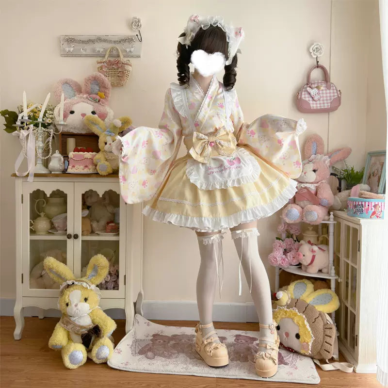 Hanguliang - Han Lolita OP Dress Japanese Style Dress for Summer Wear