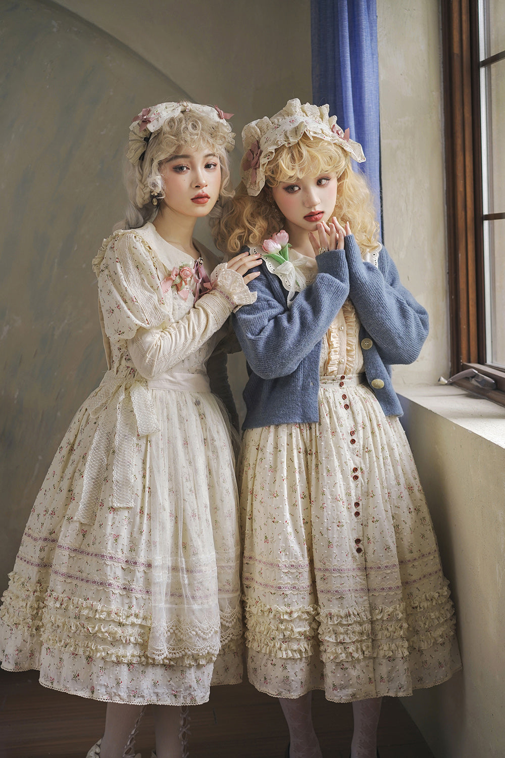 Miss Point - Flowers with Alice - Vintage Lolita Winter Fall Knitted Sweater Coat