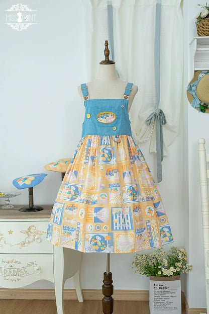 Miss Point - Daisy Lemon - Kawaii Lolita Lemon Print JSK Customized