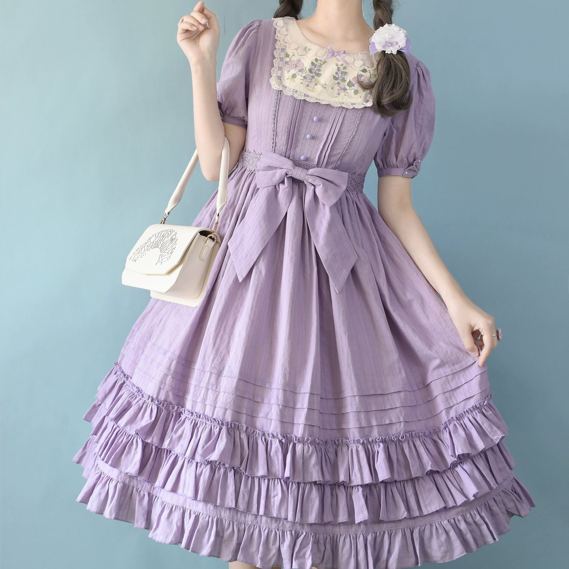 Strawberry Witch - Nerry - Sweet Lolita Embroidered OP Dress Multicolors