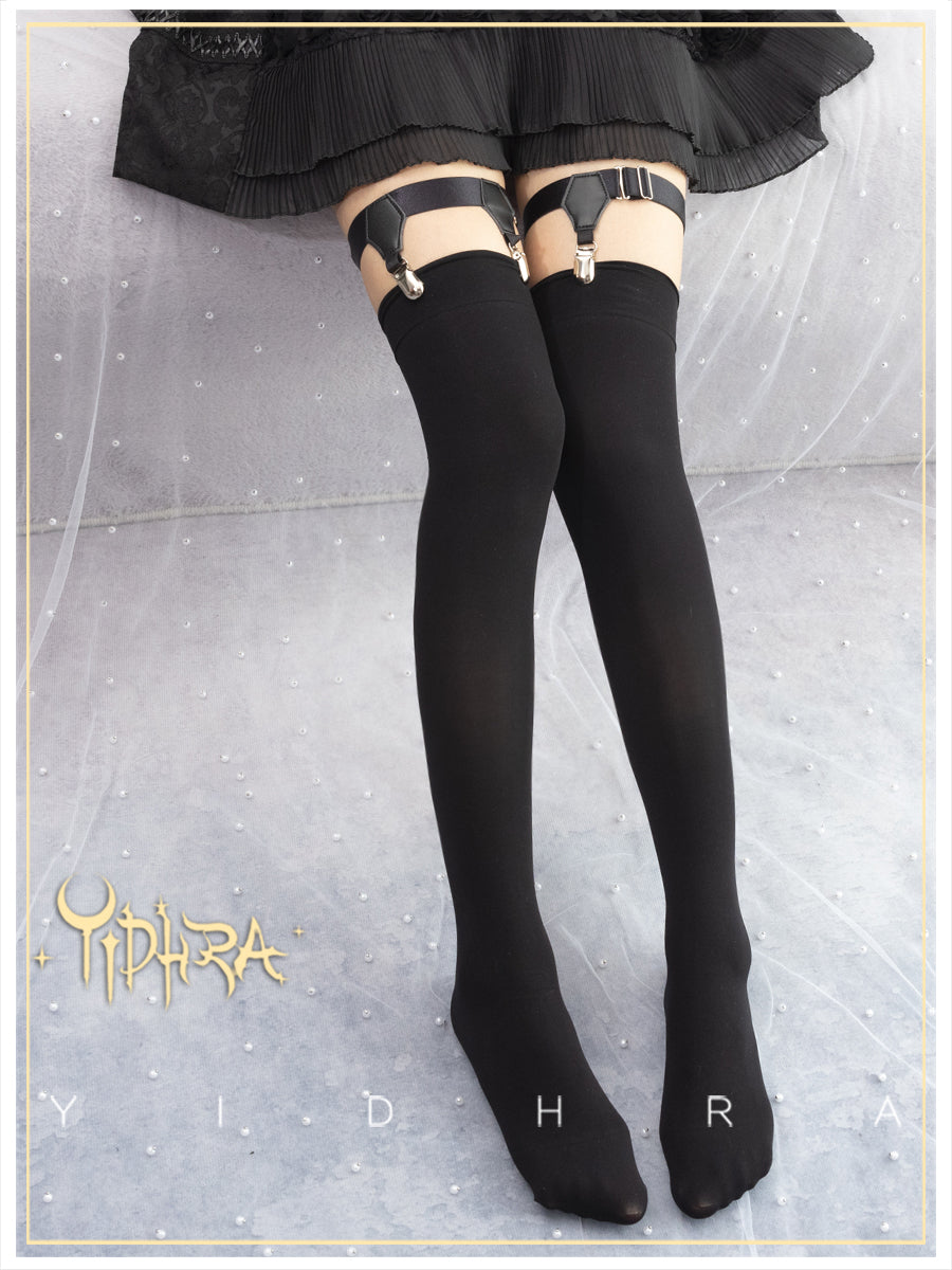 Yidhra - Lolita Tights Holdups Anti-slip Leg Clips