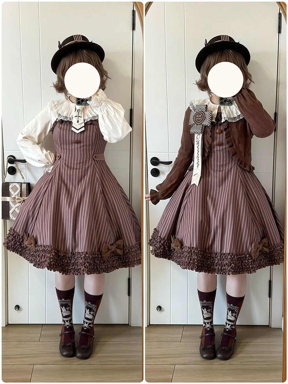 Miss Point - Classic Lolita JSK Customized Stripe Lolita Dress