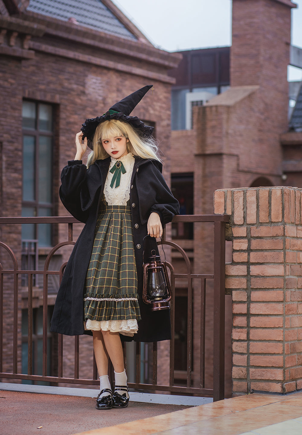 Miss Point - Rose Silhouette 3.0 - Plaid Vintage Classic Lolita OP