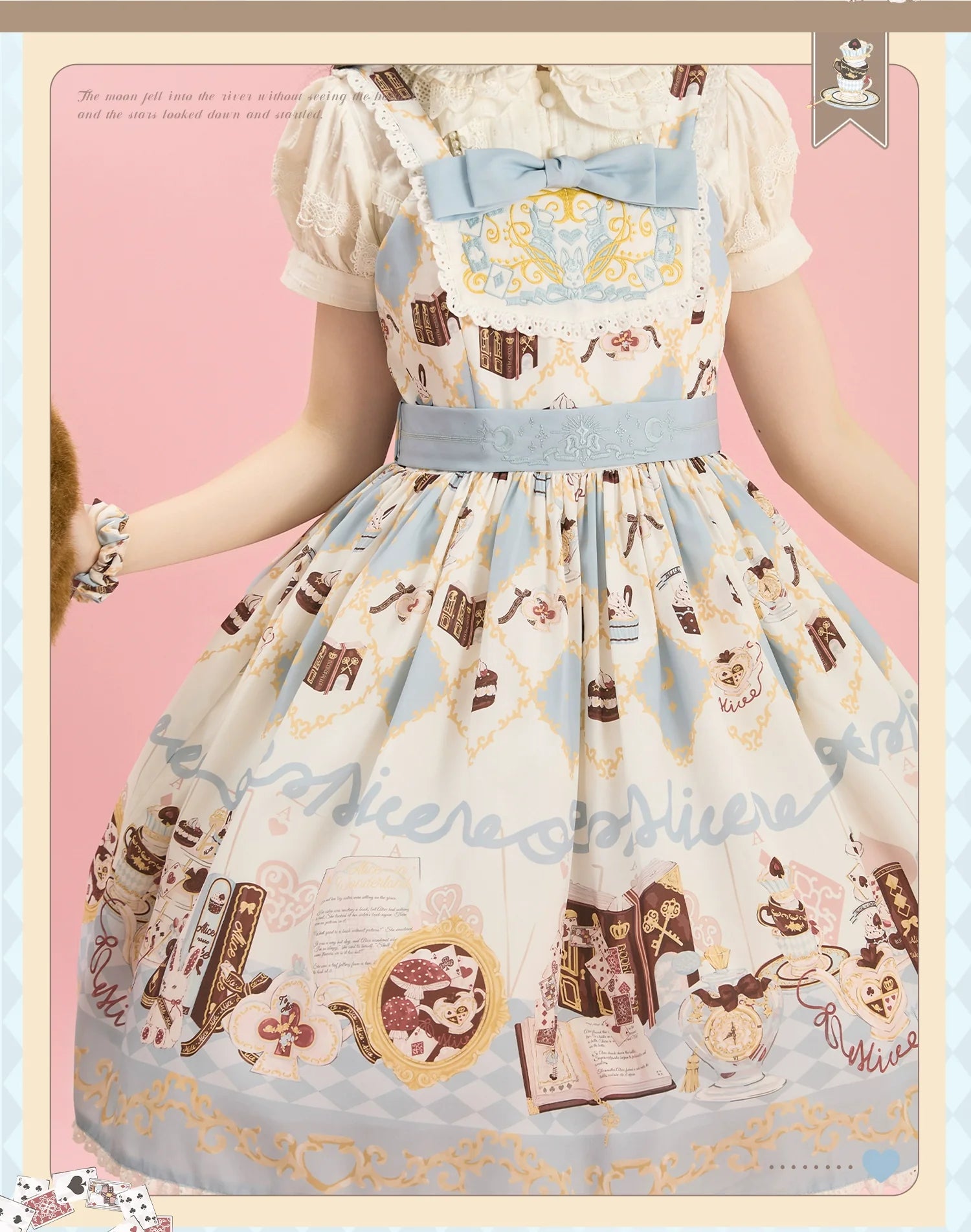 Sweet Dream Sheep - Alice Cat - Printed Kawaii Lolita Dress