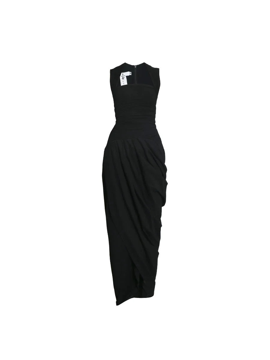 Western Style Draped Dress