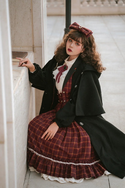 Miss Point - Rose - Elegant Lolita Pliad Print Vest Customized