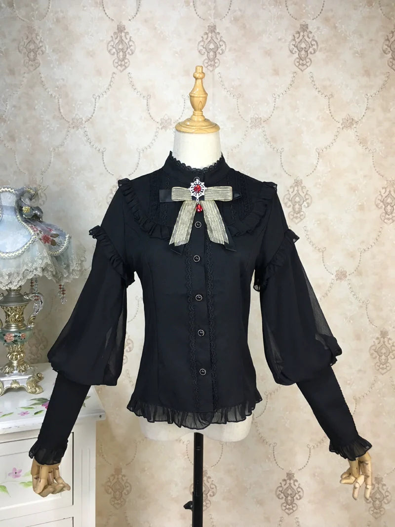 Princess Tailor Lolita - Mutton Sleeves Classic Lolita Thick Blouse