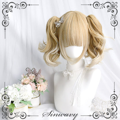 Sinwavy - Pandora's Box - Lolita Short Wig with Cute Double Ponytails