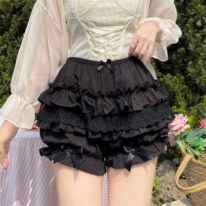 Sugar Girl - Daily Lolita Bloomers Lace Leggings for Summer Wear