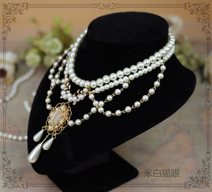Rose of Sharon - Theresa - Vintage Wedding Lolita Necklace