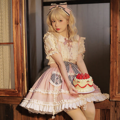 Eieyomi - Kawaii Lolita Summer SK and Blouse
