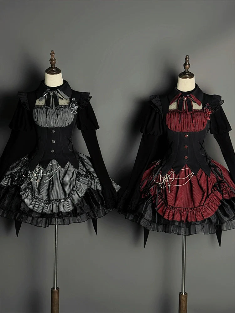Alice Girl - Lolita Potion - Gothic Lolita Shirt Black Long Sleeves Lolita Blouse