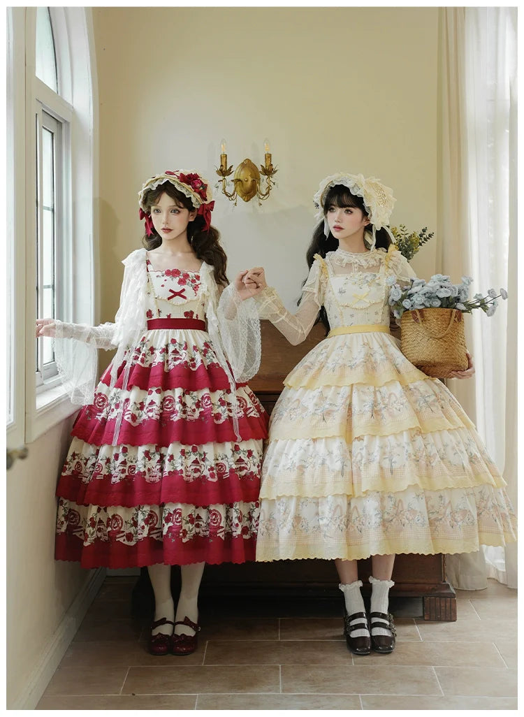 With PUJI - Letters and Poetry - Summer Classic Lolita Tulle Lace Bolero with Multi-Color