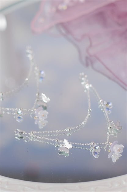 Sky Rabbit - Krystal Flower Wedding Style Shoe Chain