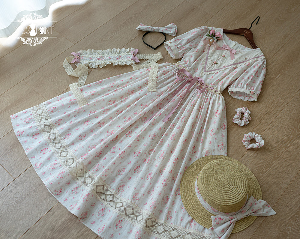 Miss Point - Happy Summer Elegant Lolita Floral OP Dress