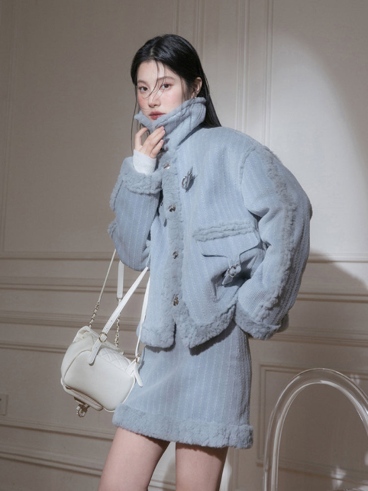 Fur jacket+skirt【s0000005826】