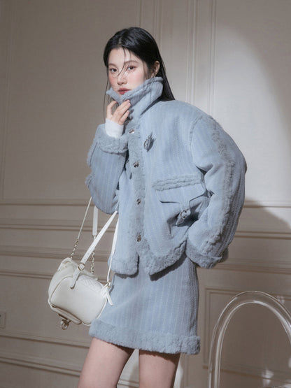 Fur jacket+skirt【s0000005826】