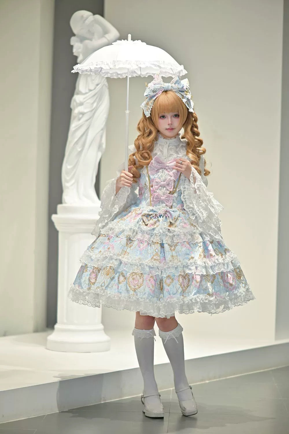 Hanguliang - Candelabra Ode - Doll-like Sweet Lolita JSK Dress, Side Zipper