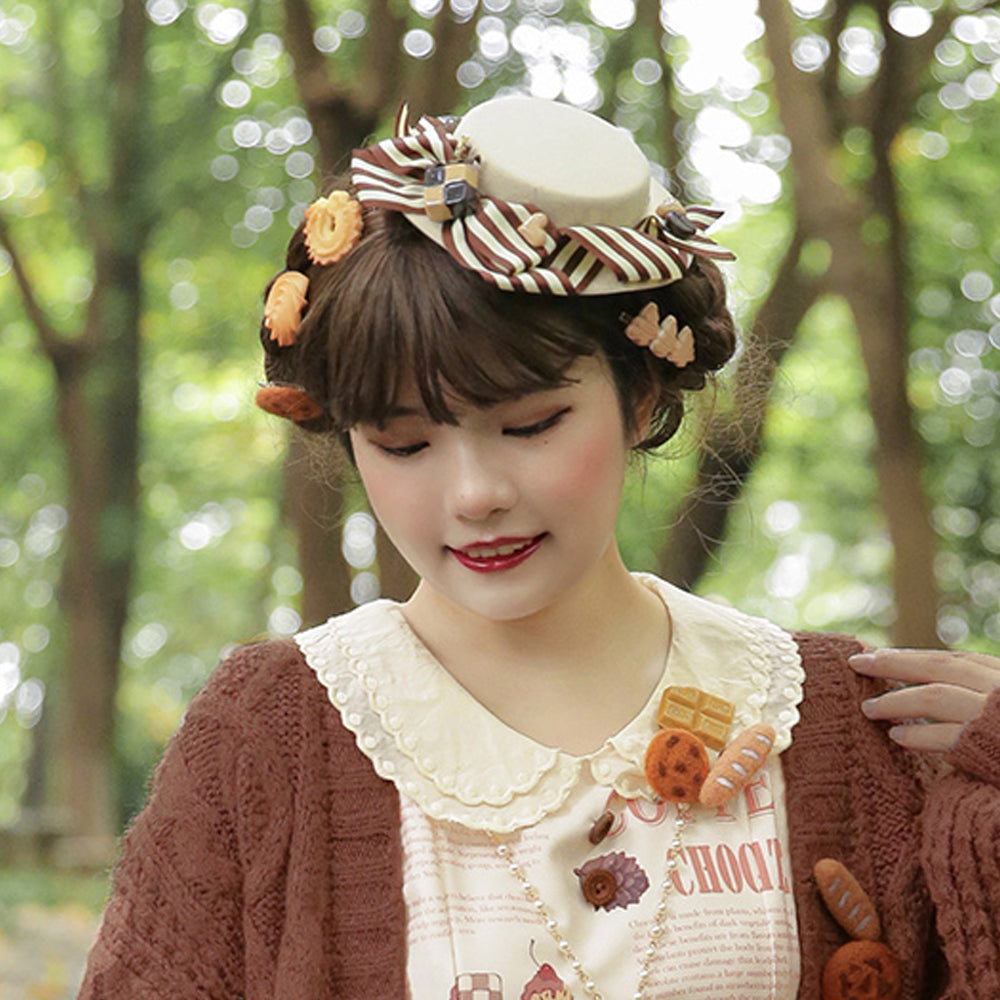 Miss Point - Chocolate Daily Light Sweet Lolita Hat