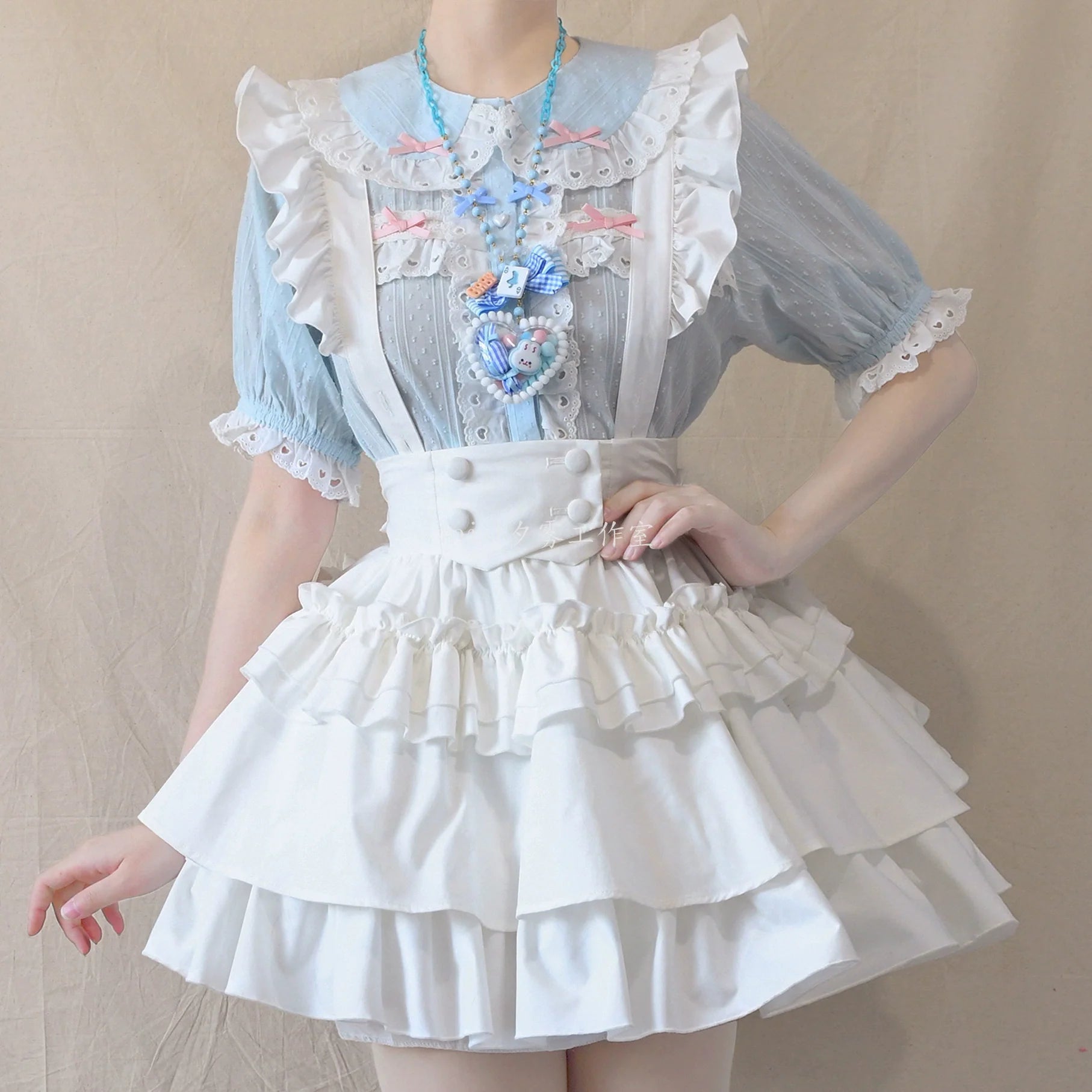 MIST - Cotton Sweet Lolita Blouse, Peter Pan Collar