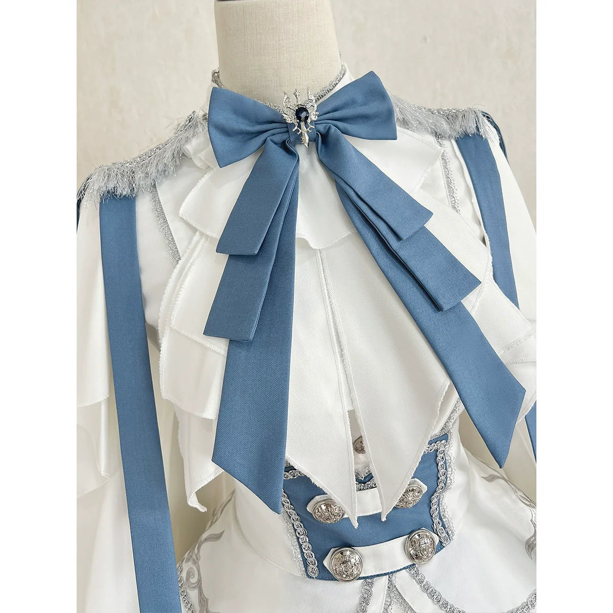 Designer's Gift - Luminous Cavalier - Military Lolita Skirt Set Long-Sleeved Shirt
