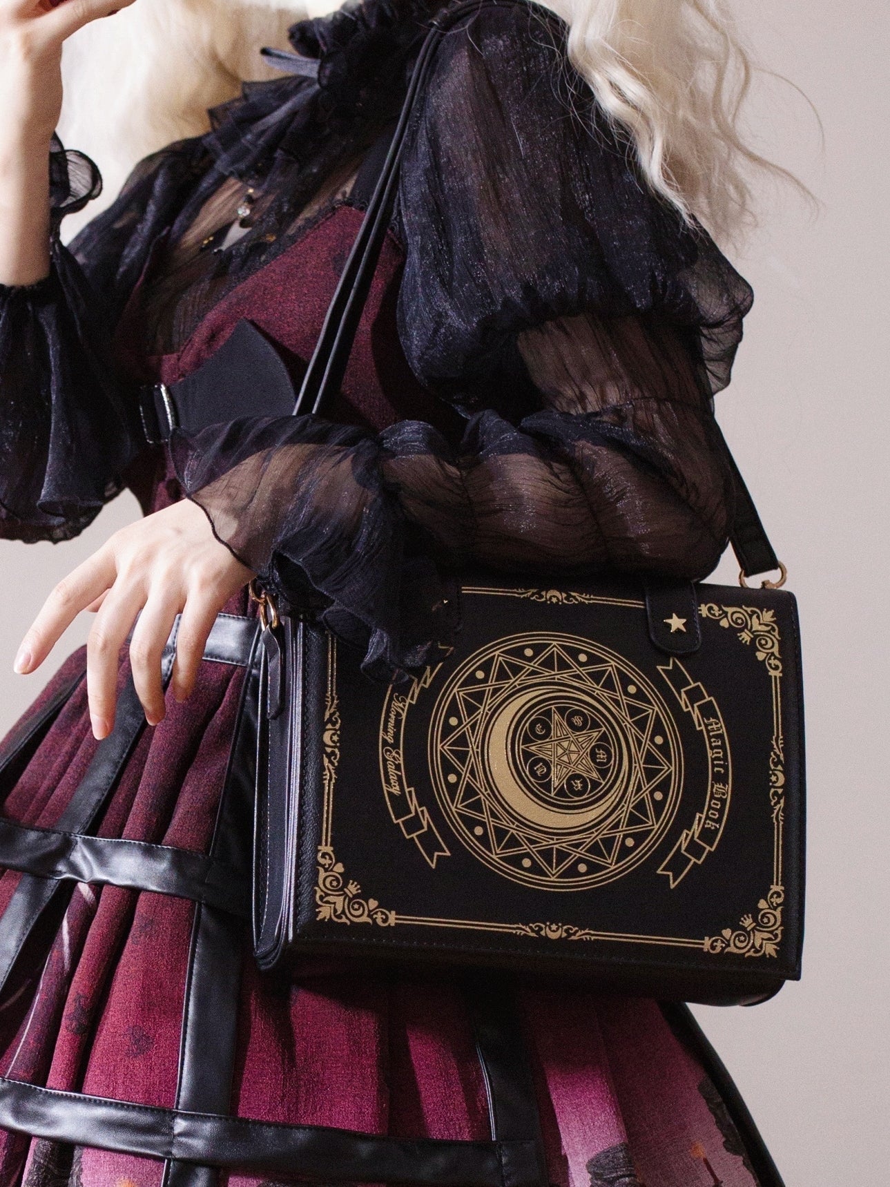 Morning Glory - The Star-Moon Grimoire - Sweet Lolita Crossbody Clamshell bag
