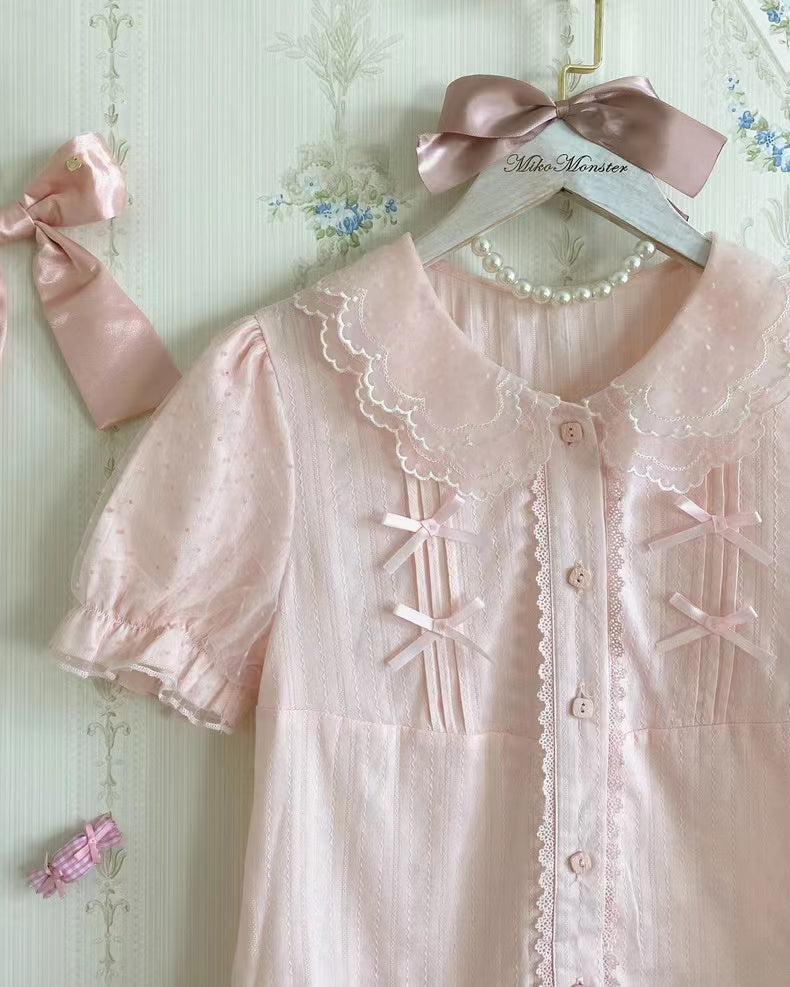 Yaya - Little Fluttershy - Multi-Colored Cotton Lolita Shirt