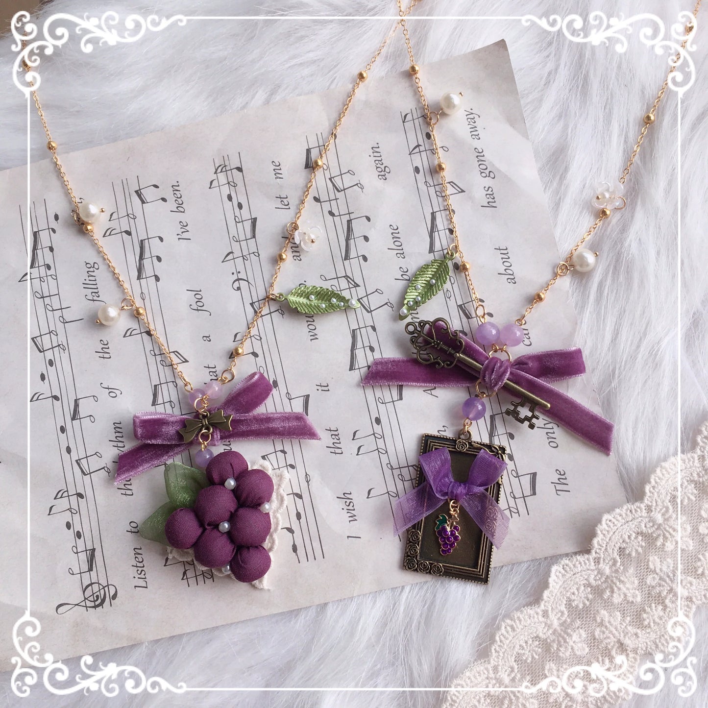 Chestnut Lolita - Louvre Vineyard Accessory Hairband Retro Lolita KC