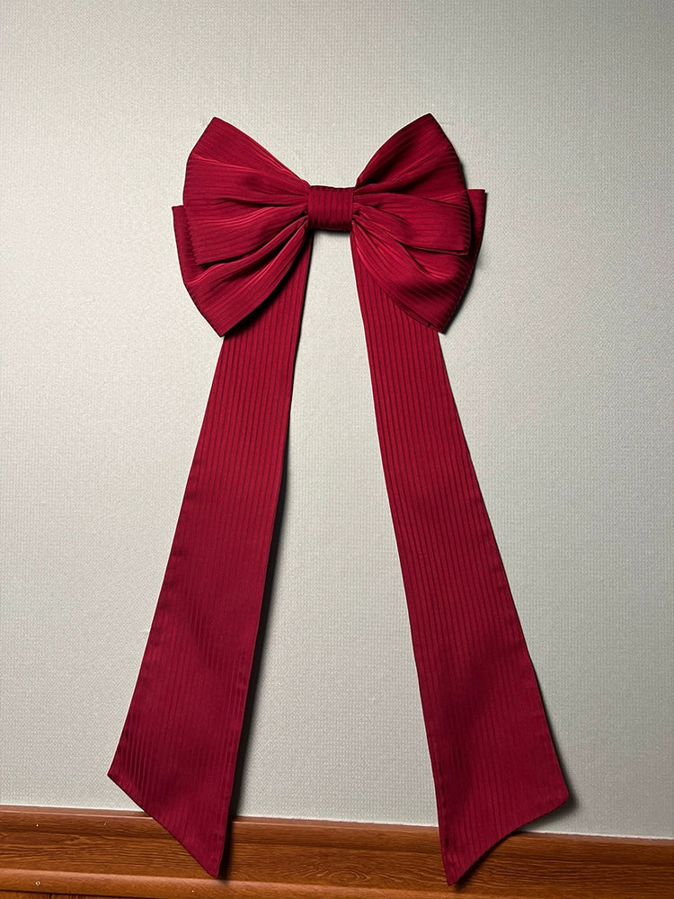 Alice Girl - Arrogant Miss - Sweet Lolita Trailing Large Bow with Long Ribbons