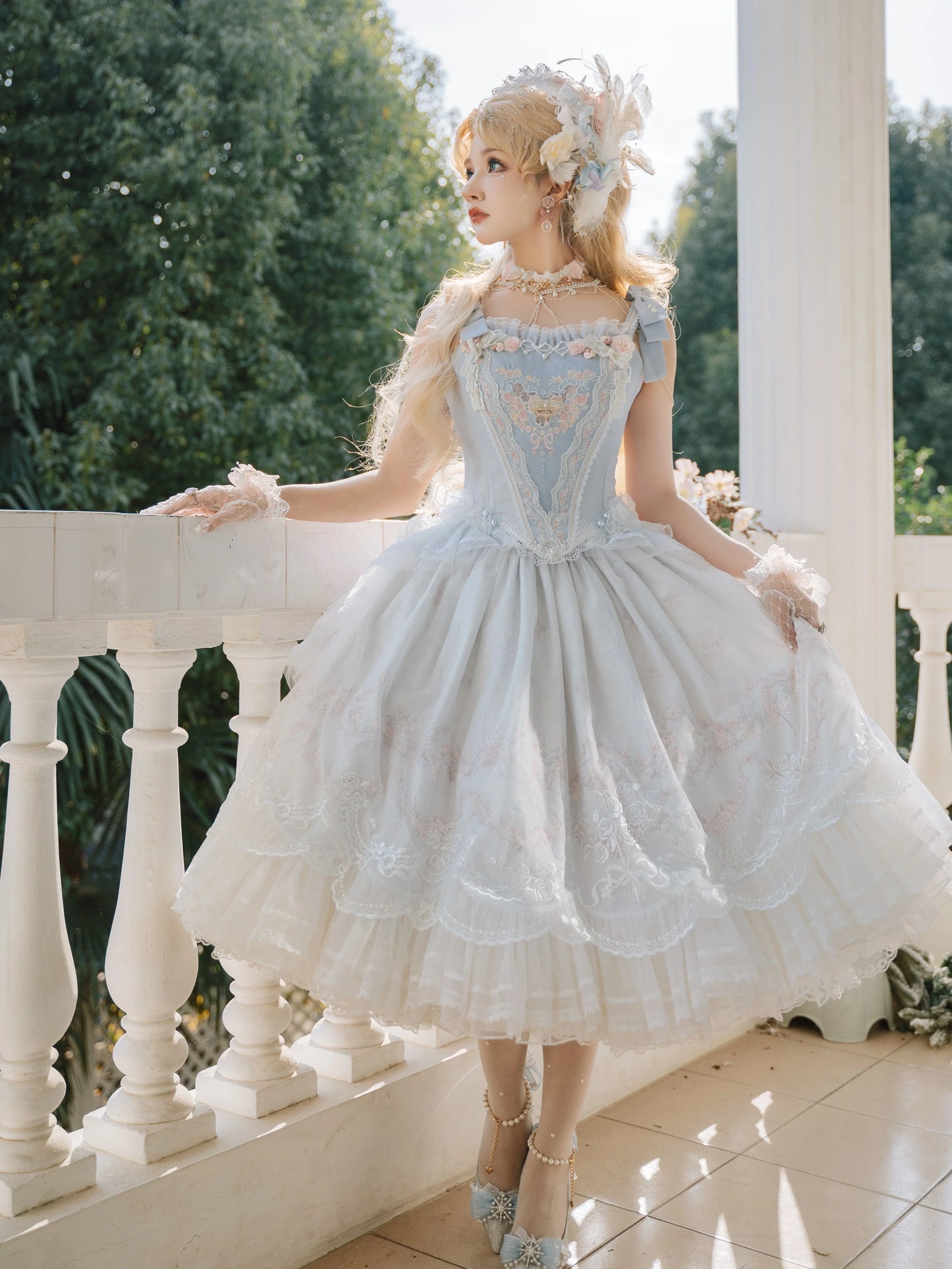 Garden Cat - Dreamy Dance Gorgeous Lolita JSK and SK