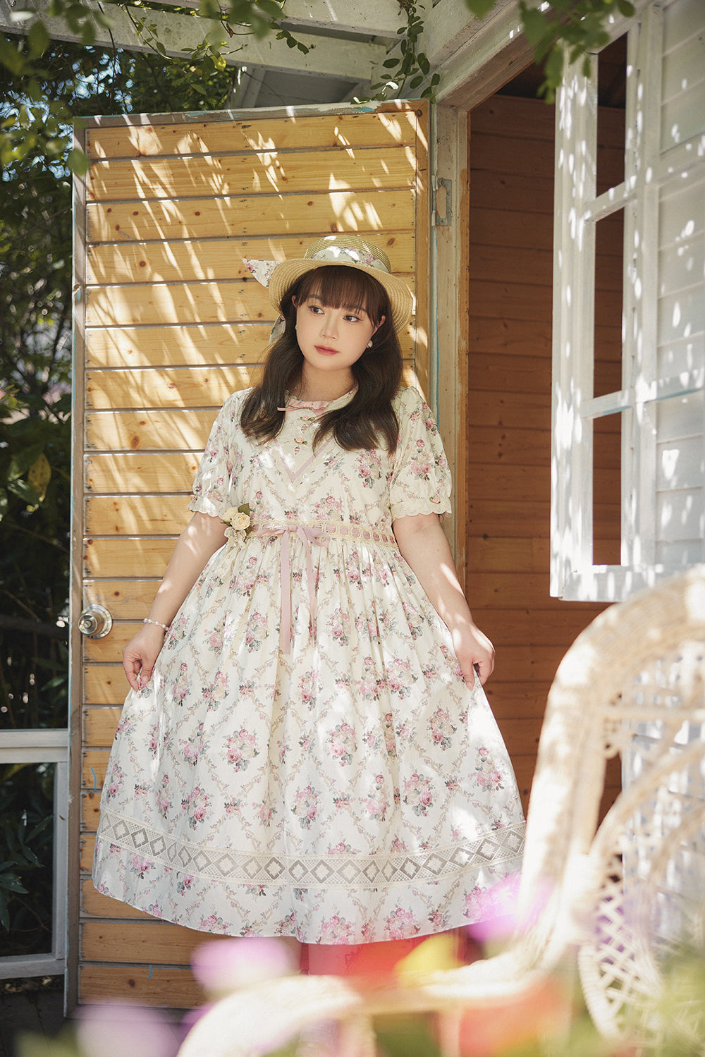 Miss Point - Happy Summer Elegant Lolita Floral OP Dress