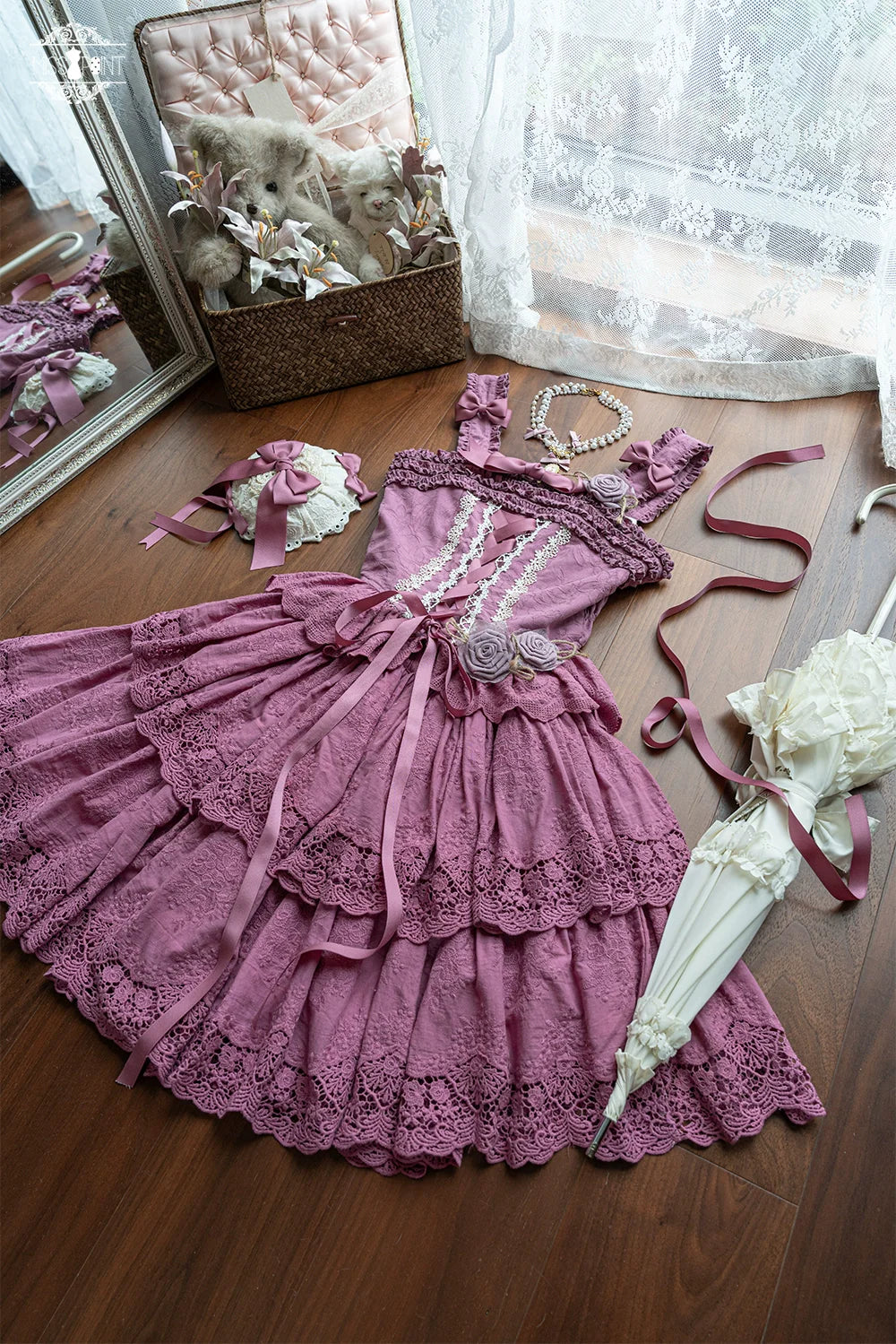 Miss Point - Forest Waltz - Classic Lolita Tiered Skirt Multi-layer Embroidered SK