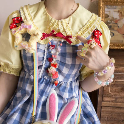 Halloween Alice - Rainbow Candy - Sweet Lolita Ring Hairclip