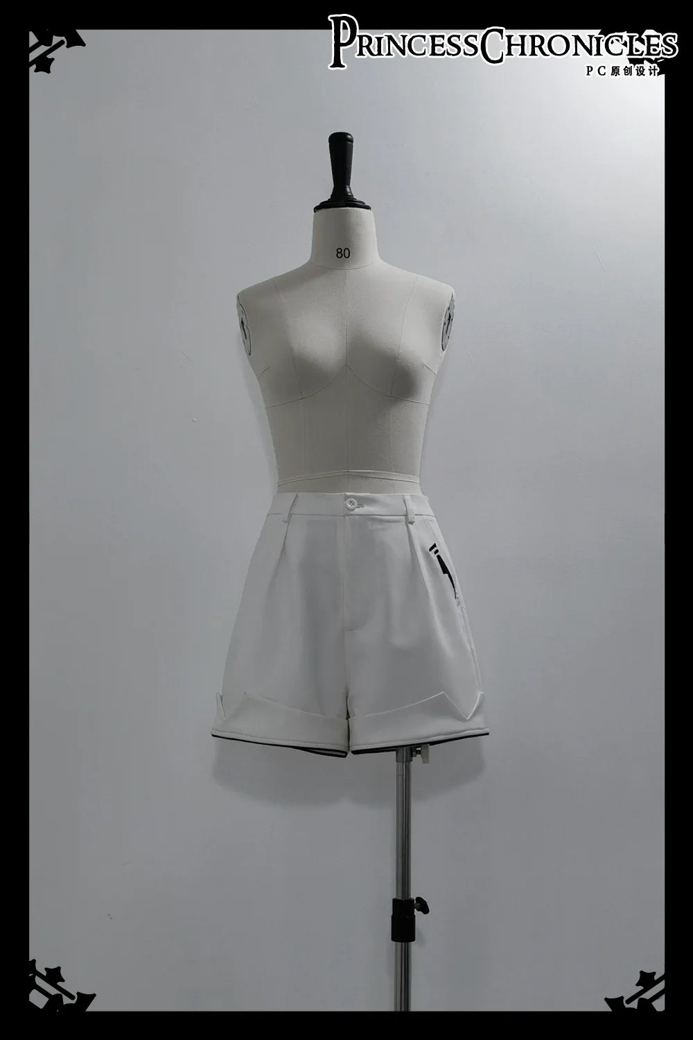 Princess Chronicles - White Cat - Futuristic Style Cool Lolita Pants Suit With Cat Ear Coat