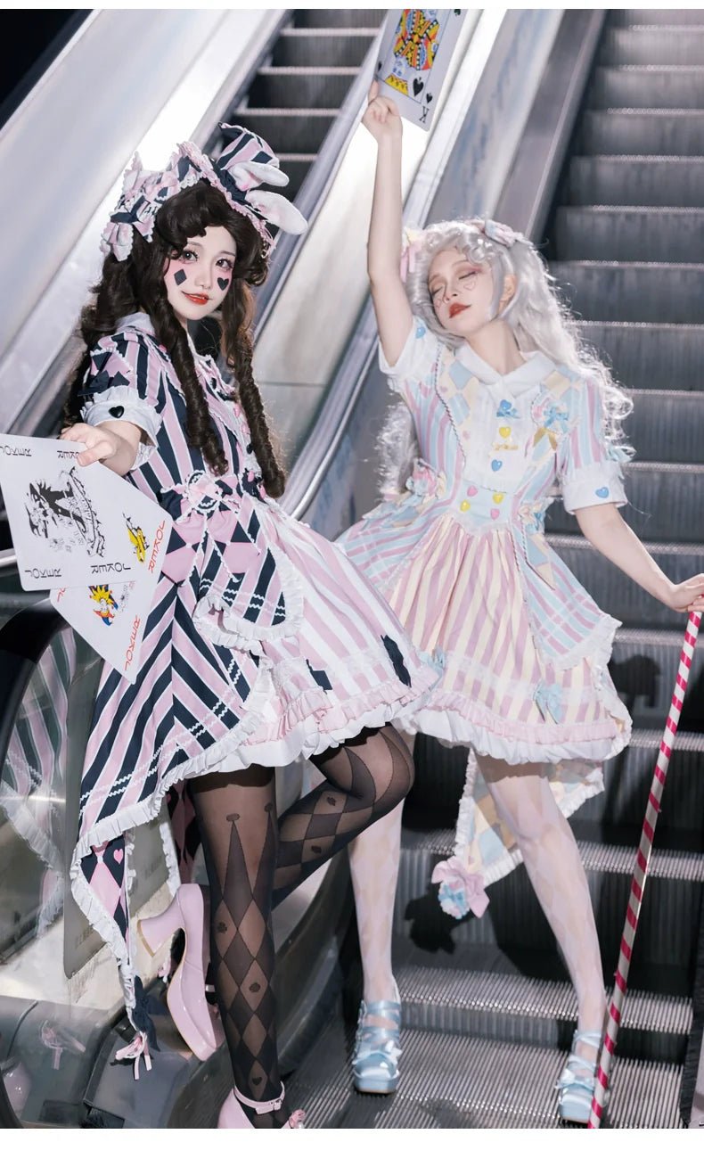 Sakurahime - Werid Theatre - Sweet Lolita Blackpink Stripe OP