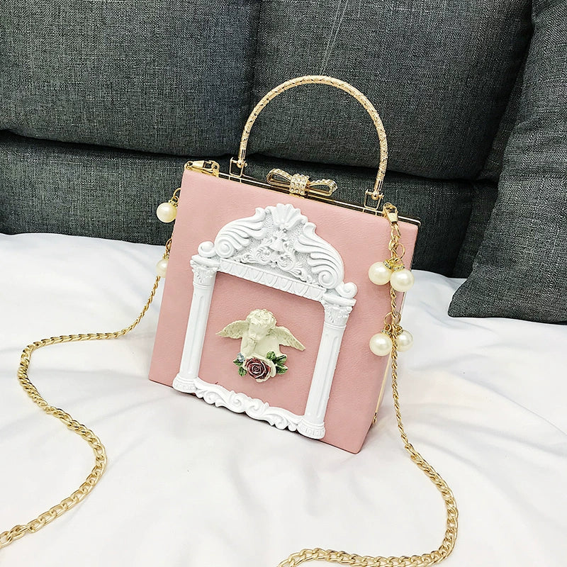 Prime Sister - Gothic Lolita Retro Bag Baroque Square Crossbody Bag