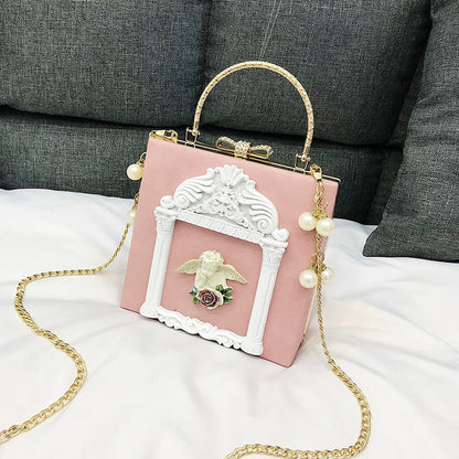 Prime Sister - Gothic Lolita Retro Bag Baroque Square Crossbody Bag