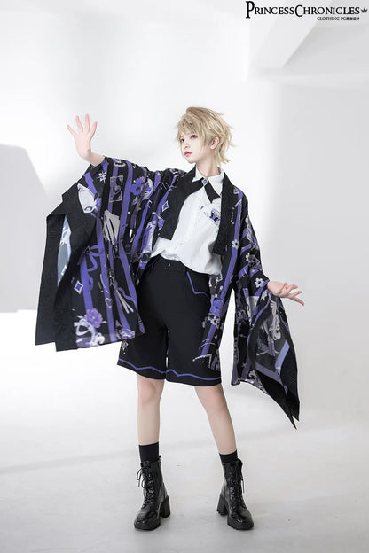 Princess Chronicles - Summer Sunscreen Loose Vintage Printed Haori Outerwear