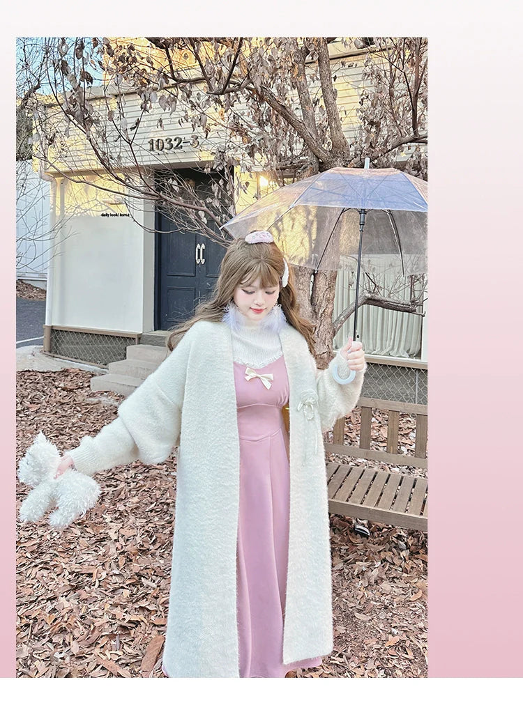 Yingtang - Sweet Lolita Coat Plus Size Lolita Dress Set