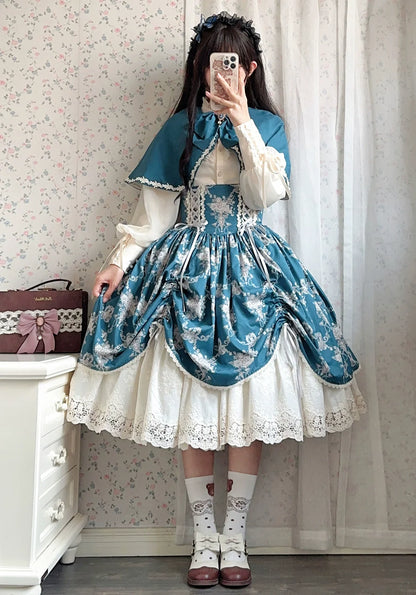 Miss Point - Customized Vintage Lolita Skirt Elegant Pullover Fishbone SK